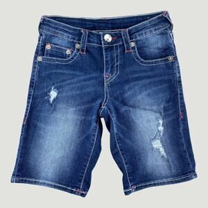 True Religion Girls Size 8 Cut Off Denim Shorts